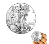 2013 U.S. Eagle The United States Statue of Liberty Silver Plated Coin 1 oz Uncirculated Commemorative Coin Silver Eagles 2013 (1 PCS)