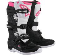 2013218-130-9 WOMENS STELLA TECH 3 OFFROAD BOOTS BLACK/WHITE/PINK 9 STIVALI