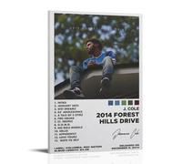 2014 Forest Hills Drive by J.Cole Waterproof Poster Wall Decoration Living Room Bathroom Kitchen Multifunctional Modern Printing Easy to Clean Decorative Gifts 20x30inch(50x75cm) Frame-style