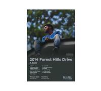 2014 Forest Hills Drive Rapper J Cole Album Cover Poster Canvas Poster Bedroom Decor Landscape Office Room Decor Gift 20x30inch(50x75cm)