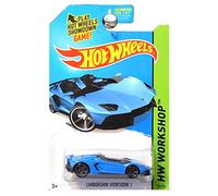 2014 Hot Wheels Hw Workshop Lamborghini Aventador J - Blue by Hot Wheels