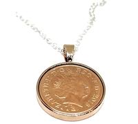 2015 10th Tin wedding Anniversary 10 year Tin birthday/Anniversary 2015 Coin Pendant Rose G