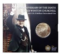 2015 50th Anniversary of the death of Winston Churchill Brilliant Uncirculated £5 Coin Pack Sealed
