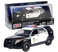 2015 Police Interceptor Utility Black and White LAPD (Los Angeles Police Department) 1/43 Diecast Model Car by Motormax 79493