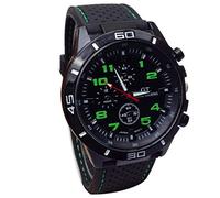 2015 Quartz Watch Men Watches Sport Wristwatch Silicone Fashion Hours Watch That Ends The Night (GN, One Size)