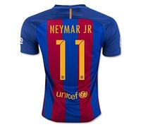 2016 2017 11 Neymar JR Home Football Soccer Jersey In Red Blue For New Season