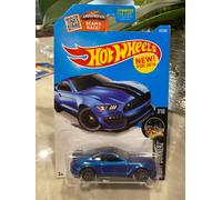 2016 Hot Wheels #87 Night Burnerz 7/10 FORD SHELBY GT350R Blue Variant w/Gray10S