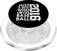 2016 JUST A BOY WHO LOVES BASEBALL 10TH BIRTHDAY PopSockets PopGrip for MagSafe