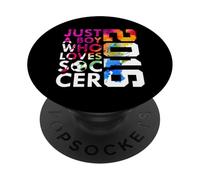 2016 JUST A BOY WHO LOVES SOCCER 10TH BIRTHDAY PopSockets Adhesive PopGrip