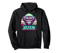 2016 Year of the Monkey 80s Retro Vaporwave Chinese Zodiac Pullover Hoodie