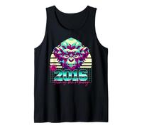 2016 Year of The Monkey 80s Retro Vaporwave Chinese Zodiac Tank Top