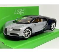 Bugatti Chiron Blue 2016 Welly 24077 Scale 1:24-27
