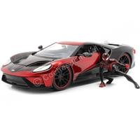 Marvel Comics Spider-Man & Ford GT Hollywood Rides 1:24 Model Jada Toys
