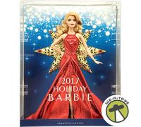 2017 Holiday Barbie Doll Blonde Mattel DYX39