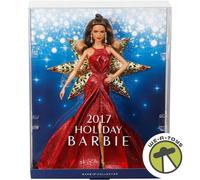 2017 Holiday Barbie Doll Brunette Mattel DYX41