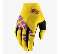 2018 100% ITRACK MOTOCROSS MX BIKE GLOVES YELLOW mtb
