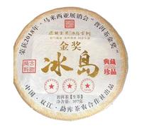 2018 Bingdao Gold Medal Raw Pu-erh Tea Cake, 357g | Delicate rich Bingdao style; bright golden soup, silky smooth mouthfeel, pure layered floral-fruit, deep long throat