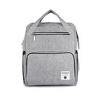 2018 New Shoulder Mummy Bag Large Capacity Multi-Function Mother Bag Waterproof Maternal Shoulder Bag (Grey)