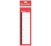2018 Tallon Calender Red and Black Slim Month To View 3801 Slim