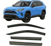 2019-2025 Tape-On Rain Guards Side Window Deflector Visors for Toyota Rav4 LE XLE SE XSE Hybrid Premium Limited 2020 2021 2022 2023 2024