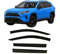 2019-2025 Tape-On Rain Guards Side Window Deflector Visors for Toyota Rav4 LE XLE SE XSE Hybrid Premium Limited 2020 2021 2022 2023 2024