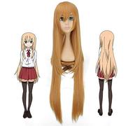 2019 Anime himouto umaru-chan Cosplay Wig 80CM High temperature Resistance Synthetic hair DOMA UMARU cosplay costume wigs+ cap One Size Doma wig K072