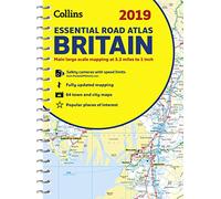 2019 Collins Essential Road Atlas Britain