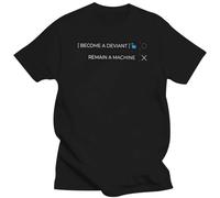 2019 Detroit Become Human DBH Deviant Or O-Neck Purified Cotton T-Shirts Mens Tee Shirt Leisure Short Sleeve T Shirts Black XL