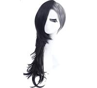 2019 High Quality Anime Tokyo Ghouls Ken Kaneki Cosplay Wig Girls Boys Uta Short Black Grey White Synthetic Hair Wigs One Size Uta Short Wig 2