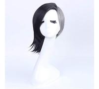 2019 High quality cheap Anime Tokyo Ghouls Ken Kaneki Cosplay wig Girls Boys Uta Short Black Grey white Synthetic hair Wigs One Size UTA SHORT WIG 1