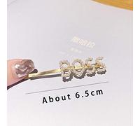 2019 Ins New Women Girls Cute Pearls Letter Hairpin Headwear Hair Ornament Barrettes Hair Clip Headband Fashion Hair Accessories,boss