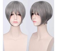 2019 new 20 Colors Black yellow White Brown Blonde Short Cosplay Wig men women holloween Party short Hair Wigs for boys girls One Size COSPLAY WIG K047-3