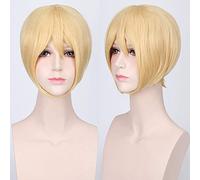 2019 new 20 Colors Black yellow White Brown Blonde Short Cosplay Wig men women holloween Party short Hair Wigs for boys girls One Size K047-12