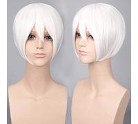 2019 new 20 Colors Black yellow White Brown Blonde Short Cosplay Wig men women holloween Party short Hair Wigs for boys girls One Size COSPLAY WIG K047-1