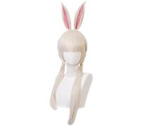 2019 New Anime BEASTARS Cosplay Haru Wig with Rabbit Ears Personified Beasts Cute Cosplay Hair Wig Halloween Xmas Gifts long wig with ears