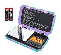 [2019 New] Brifit Digital Mini Scale, 200g /0.01g Pocket Scale, 50g Calibration Weight, Electronic Smart Scale, LCD Backlit Display, 6 Units, Auto Off, Tare, Stainless Steel- M