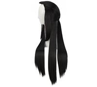 2019 New Eternal Love Ponytail Long Black Cosplay Wig Ancient Costume Synthetic Hair Wigs For Party OneSize black1