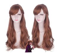 2019 new fairy tale Princess Anna Cosplay Wig for women girls Princess braided Synthetic Hair Halloween wigs + wig cap anna Anna wig 331