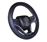2019 New Microfiber Leather Car Extra Large 17 18 19 Inches Steering wheel Cover for Big Trucks (Black, 19'')
