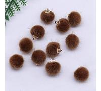 2019 New Products 20-30PCS Buttons Wool Ball Pendant Scarf, Shoes and Hats Backpack Pendant DIY Accessories by Hand NK-044,Champagne,20PCS