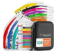 2019 PocketGuru Set by Tribe RN - 85 Scrub Pocket Sized Nurse Reference Cards - (Bonus Nursing Cheat Sheets) Perfect Nurse or Nursing Student Gifts - Studying and Clinical Rounds