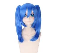 2019 Top Project MekakuCity Actors Enomoto Takane Blue Cosplay Wig Synthetic Hair Costume Party Wigs With Double Ponytails
