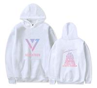 2019 Unisex Seventeen Hoodies S.COUPS JEONGHAN Joshua JUN Hoshi Wonwoo Woozi DK MINGYU THE8 SEUNGKWAN Vernon Dino Her Sweatshirt Sweaters White