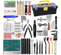 201PCS 3D Printer Tools & Accessories Kit,3D Printing Tool Set with Tool Box,3D Printer Accessory Including Nozzle Cleaning Kit,Electric Polishing Machine,Deburring Tool,Digital Caliper,Deburring Kit