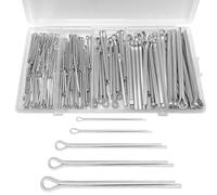 201pcs 5 Sizes Cotter Pin Set, VEINARDYL 304 Stainless Steel Cotter Pin Clip Assortment Kit, Metal Clips And Fasteners Retaining Pins Hitch Keeper Pin for DIY Hardware Projects Automotive, Mechanics