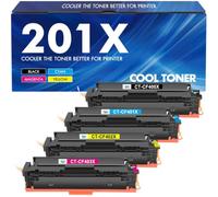 201X 201A Compatible for HP Color LaserJet Pro MFP M277dw M252dw Toner | M277n M274n M252n M277c6 M277 M274 M252 CF400X CF401X CF402X CF403X (Black Cyan Yellow Magenta 4-Pack)