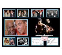 (202) Muhammad Ali & Mike Tyson Boxing Legends Signed A4 Photograph (21 X 297 CM) Art Work Wall Art Display (REPRINT) #####
