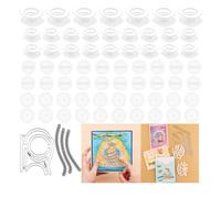 202 Pcs/Set Mini Action Wobbles,Self-Adhesive Springs,Small Wobblers Movers Gliders for Slider Cards;Rotating Sliding for Card Making DIY Scrapbooking Arts Projects Handmade Crafts Embellishments