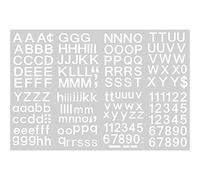 202 Pieces Self-Adhesive Vinyl Letters Numbers Kit, Mailbox Numbers Sticker for Mailbox, Signs, Window, Door, Cars, Trucks, Home, Business, Address Number (White,1/2 Inch)