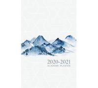 2020- 2021 Academic Planner : Watercolour Mountains